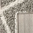 Safavieh Hudson Shag 11' X 15' Power Loomed Rug in Gray and Ivory