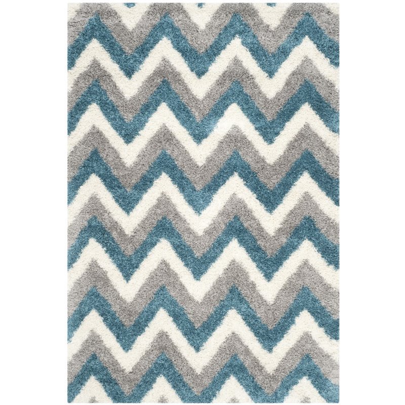 Safavieh Shag 4' X 6' Power Loomed Rug