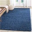 Safavieh Laguna Shag 3' X 5' Power Loomed Polypropylene Rug in Blue