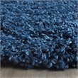 Safavieh Laguna Shag 4' X 6' Power Loomed Polypropylene Rug in Blue