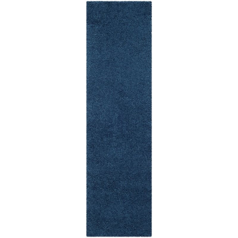 Safavieh Laguna Shag 4' X 6' Power Loomed Polypropylene Rug in Blue