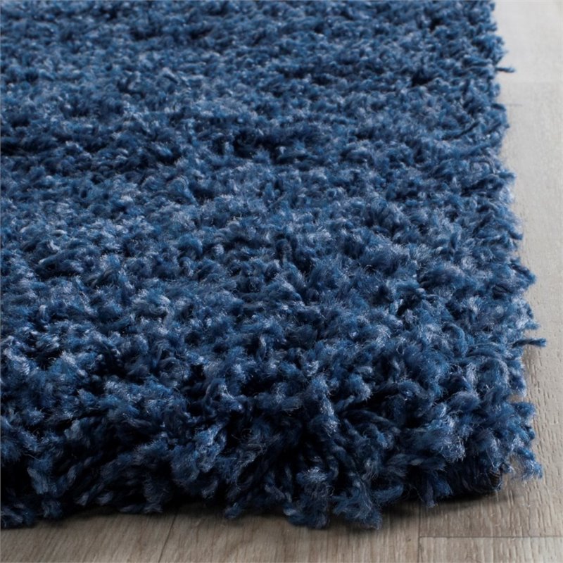Safavieh Laguna Shag 8' X 10' Power Loomed Polypropylene Rug in Blue