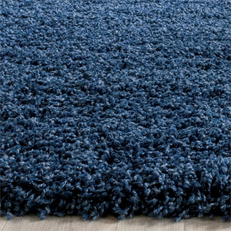 Safavieh Laguna Shag 8' X 10' Power Loomed Polypropylene Rug in Blue