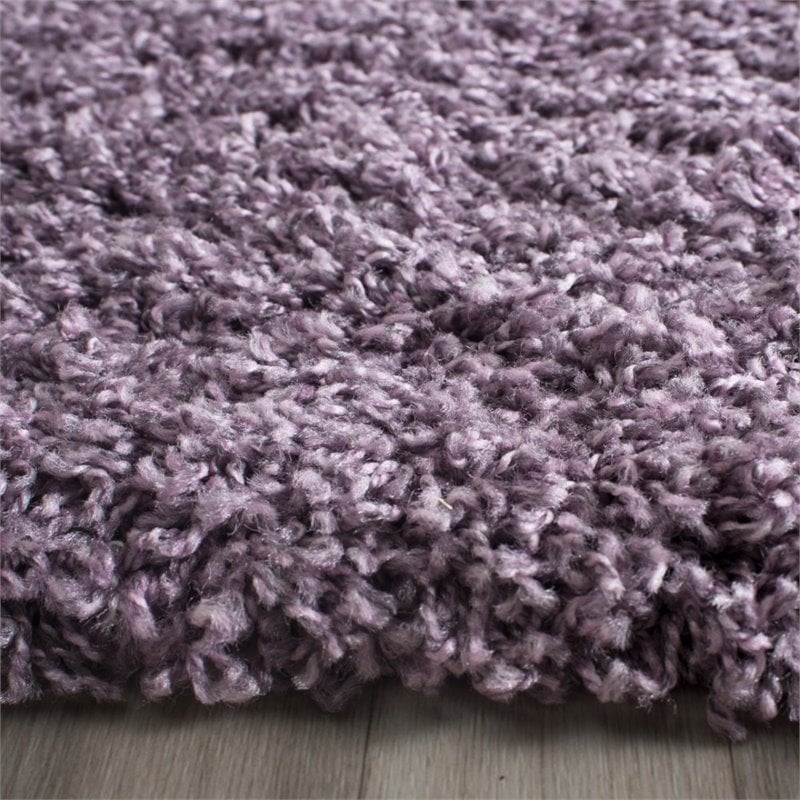 Safavieh Laguna Shag 3' X 5' Power Loomed Polypropylene Rug in Purple