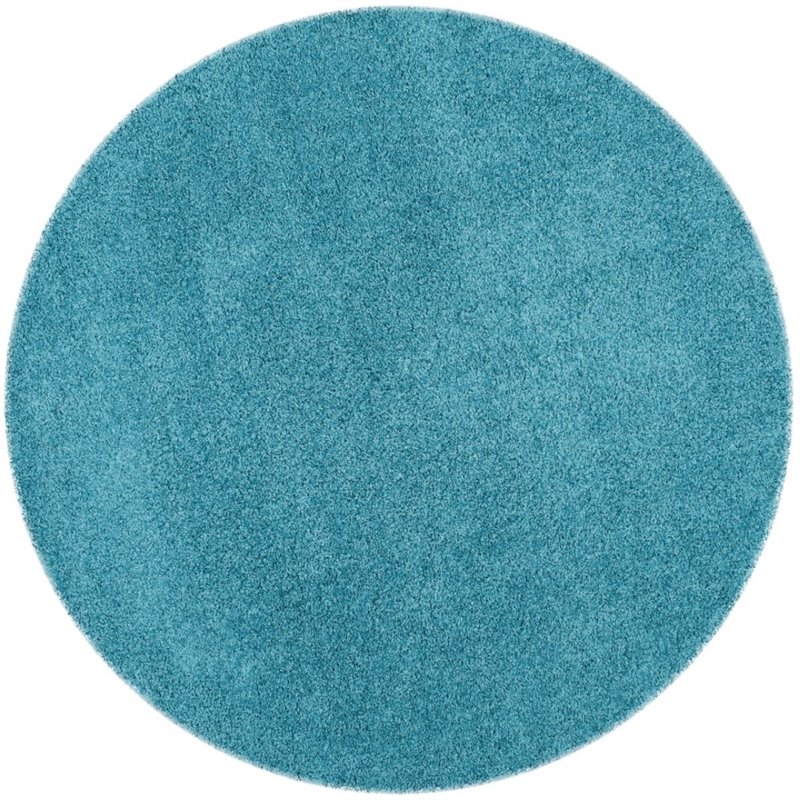 Safavieh Laguna Shag 4' X 6' Power Loomed Rug in Turquoise
