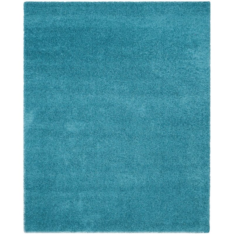 Safavieh Laguna Shag 4' X 6' Power Loomed Rug in Turquoise