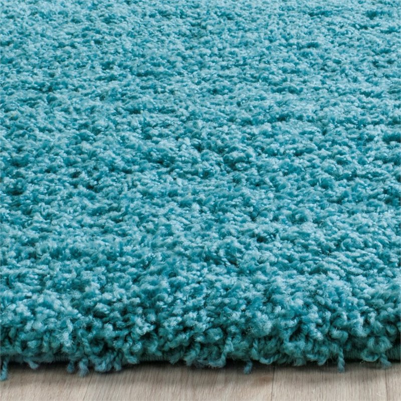 Safavieh Laguna Shag 8' X 10' Power Loomed Rug in Turquoise