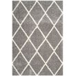 Safavieh Montreal Shag 4' X 6' Power Loomed Rug in Gray and Ivory