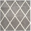Safavieh Montreal Shag 4' X 6' Power Loomed Rug in Gray and Ivory