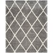 Safavieh Montreal Shag 4' X 6' Power Loomed Rug in Gray and Ivory