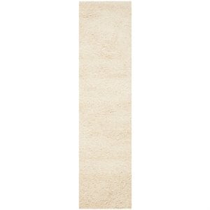 Safavieh Santa Monica Shag 9'6&quot X 13' Power Loomed Rug in Ivory