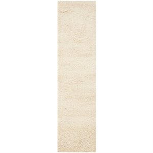 Safavieh Santa Monica Shag 3' X 5' Power Loomed Rug in Ivory