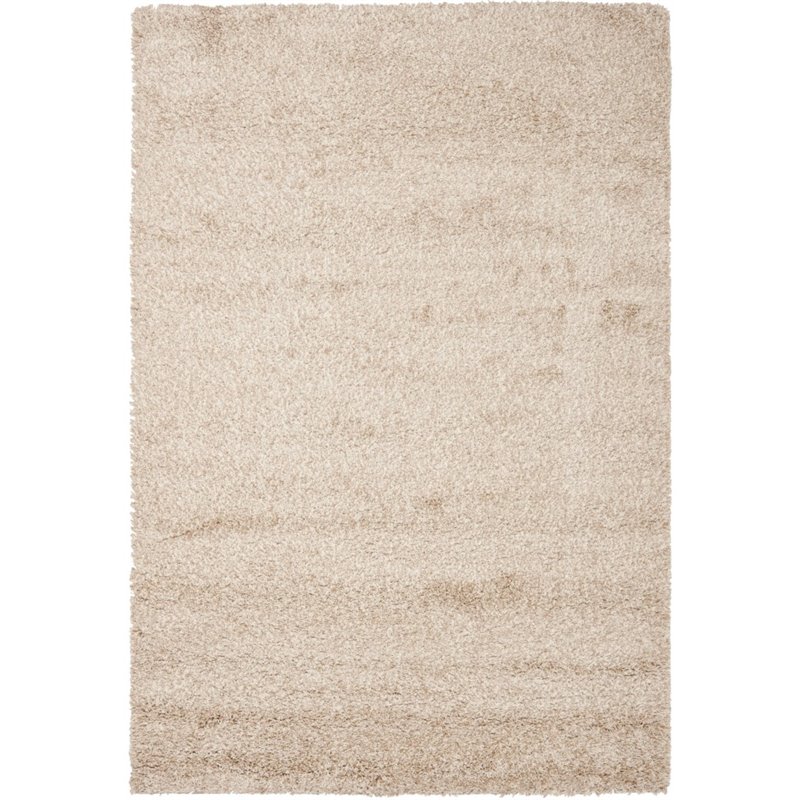 Safavieh Santa Monica Shag 3' X 5' Power Loomed Rug in Beige