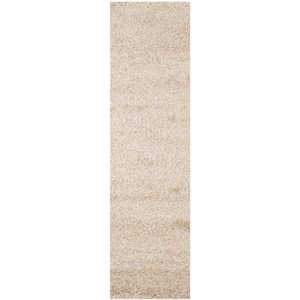 Safavieh Santa Monica Shag 9' X 12' Power Loomed Rug in Beige