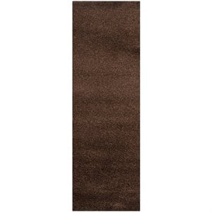 Safavieh Santa Monica Shag 5'3&quot X 7'6&quot Power Loomed Rug in Brown