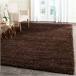 Safavieh Santa Monica Shag 9' X 12' Power Loomed Rug in Brown
