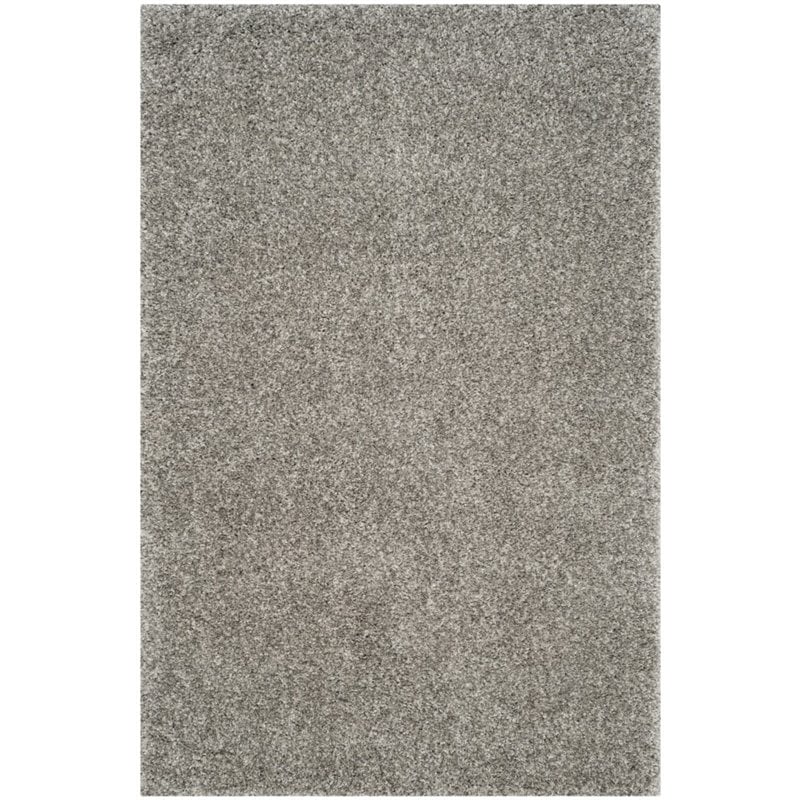 Safavieh Santa Monica Shag 8' X 10' Power Loomed Rug in Silver