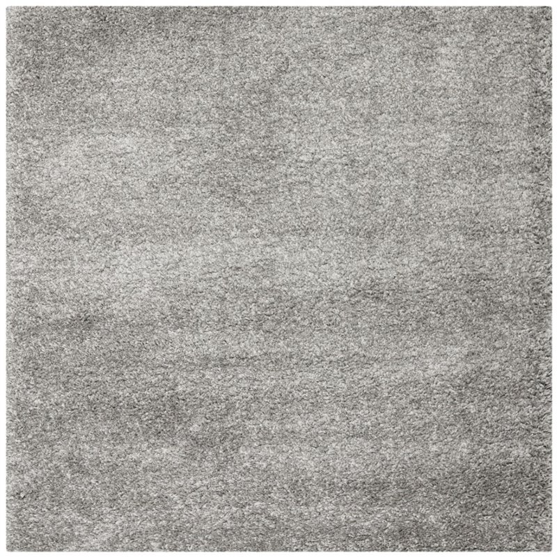 Safavieh Santa Monica Shag 9' X 12' Power Loomed Rug in Silver