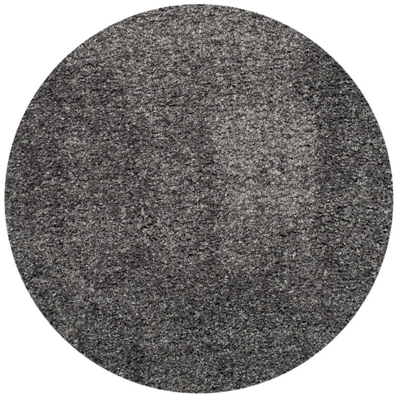 Safavieh Santa Monica Shag 8' X 10' Power Loomed Rug in Dark Gray