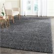 Safavieh Santa Monica Shag 8' X 10' Power Loomed Rug in Dark Gray