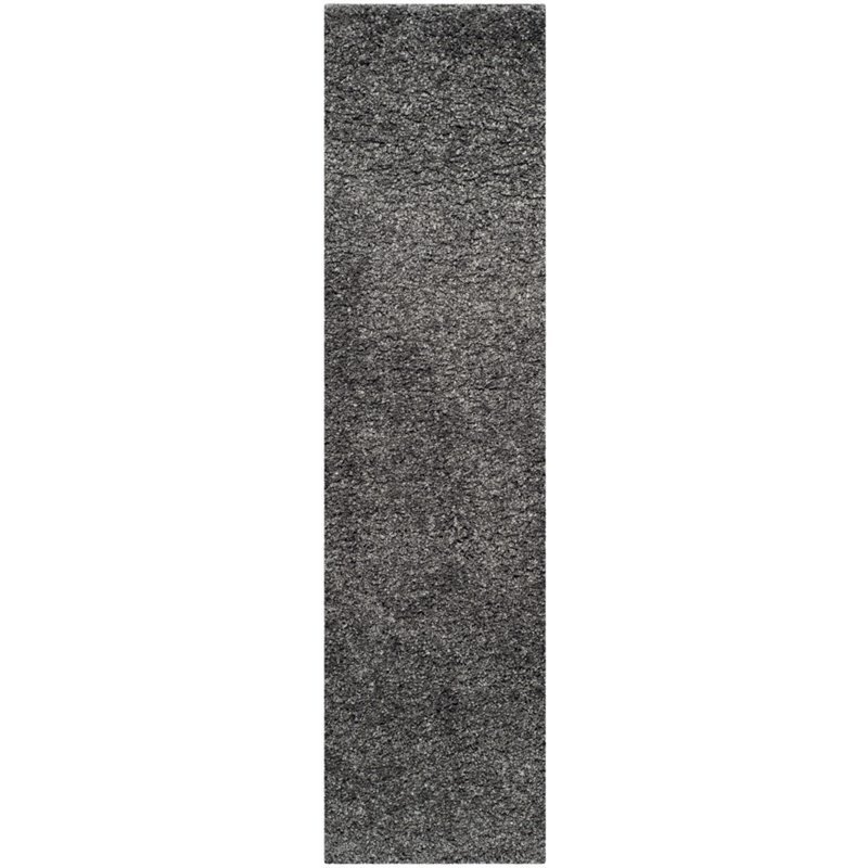 Safavieh Santa Monica Shag 9' X 12' Power Loomed Rug in Dark Gray