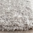 Safavieh Toronto Shag 3' X 5' Handmade Polyester Rug in Light Gray