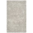 Safavieh Toronto Shag 5' X 8' Handmade Polyester Rug in Light Gray