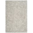 Safavieh Toronto Shag 5' X 8' Handmade Polyester Rug in Light Gray