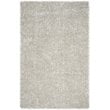 Safavieh Toronto Shag 5' X 8' Handmade Polyester Rug in Light Gray