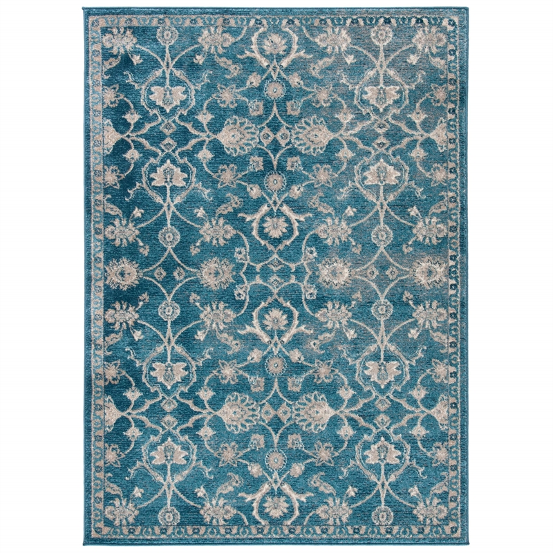 Safavieh Sofia 8' X 10' Power Loomed Rug in Blue and Beige