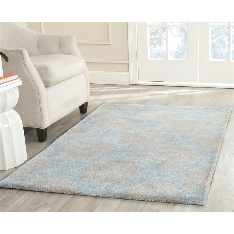 Safavieh Soho 4' Square Hand Tufted Wool Rug
