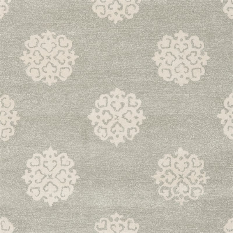 Safavieh Soho 2' X 3' Hand Tufted Wool Rug in Gray and Ivory