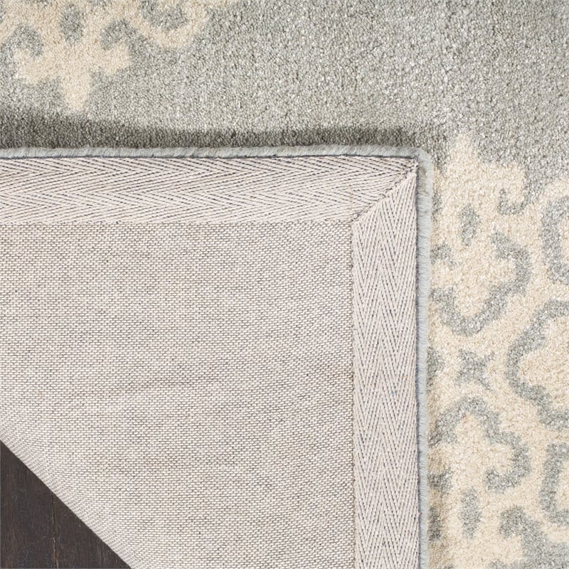 Safavieh Soho 2' X 3' Hand Tufted Wool Rug in Gray and Ivory