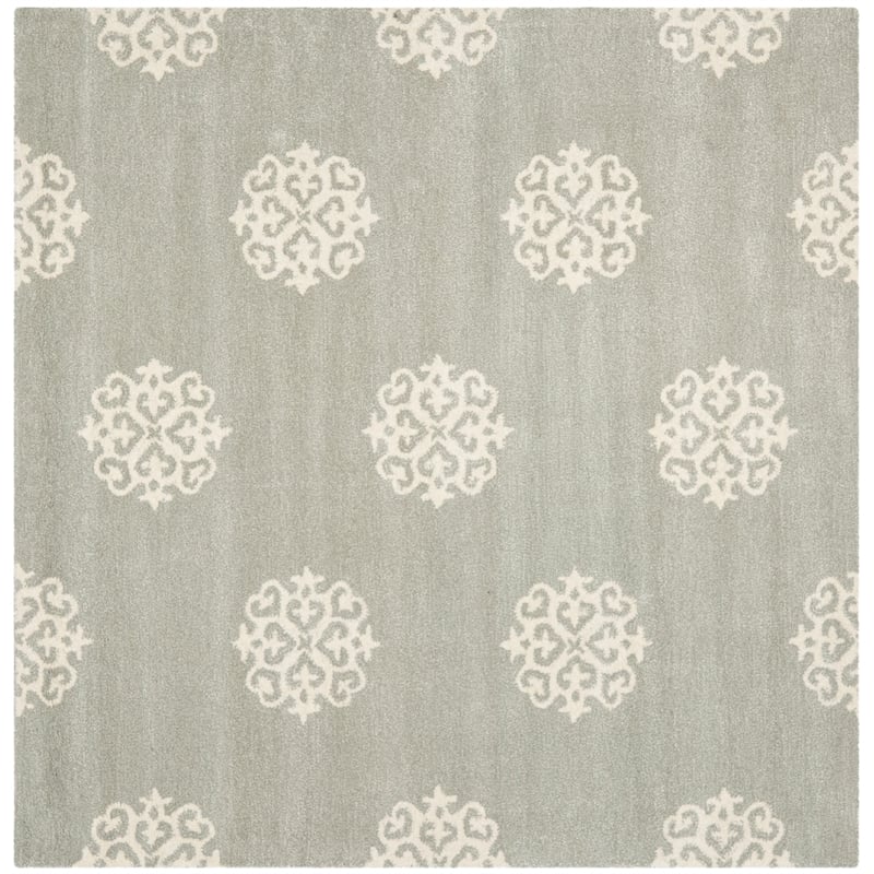 Safavieh Soho 8' X 10' Hand Tufted Wool Rug in Gray and Ivory
