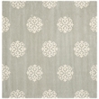 Safavieh Soho 8' Square Hand Tufted Wool Rug in Gray and Ivory