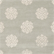Safavieh Soho 8' Square Hand Tufted Wool Rug in Gray and Ivory