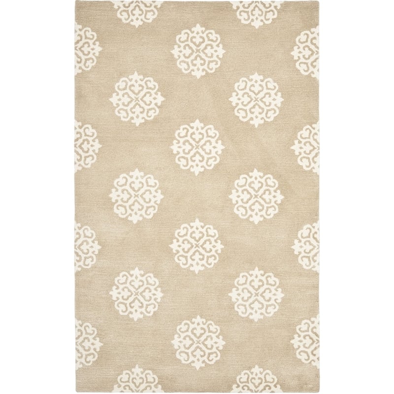 Safavieh Soho 9' X 12' Hand Tufted Wool Rug in Gray and Ivory
