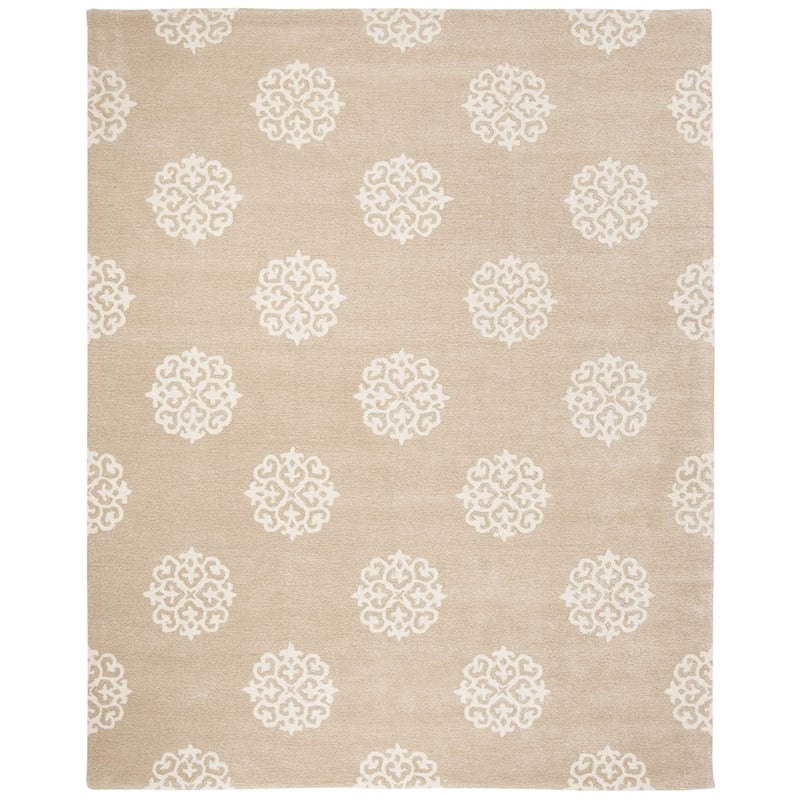 Safavieh Soho 9' X 12' Hand Tufted Wool Rug in Gray and Ivory