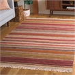 Safavieh Striped Kilim 10' X 14' Hand Woven Wool Pile Rug in Beige