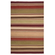 Safavieh Striped Kilim 5' X 8' Hand Woven Wool Pile Rug in Red