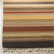 Safavieh Striped Kilim 10' X 14' Hand Woven Wool Pile Rug in Gold