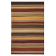 Safavieh Striped Kilim 5' X 8' Hand Woven Wool Pile Rug in Gold