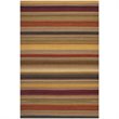 Safavieh Striped Kilim 5' X 8' Hand Woven Wool Pile Rug in Gold