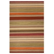Safavieh Striped Kilim 6' X 9' Hand Woven Wool Pile Rug in Green