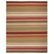 Safavieh Striped Kilim 8' X 10' Hand Woven Wool Pile Rug in Green