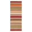 Safavieh Striped Kilim 9' X 12' Hand Woven Wool Pile Rug in Green