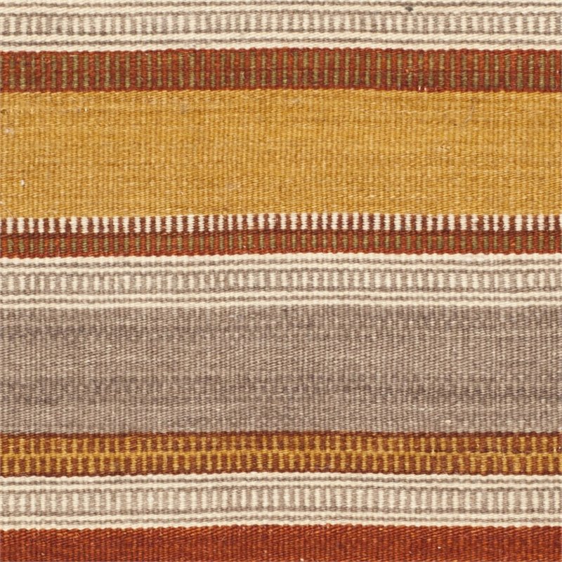Safavieh Striped Kilim 4' X 6' Hand Woven Wool Pile Rug