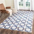 Safavieh Studio Leather 3' X 5' Hand Woven Leather Rug in Ivory