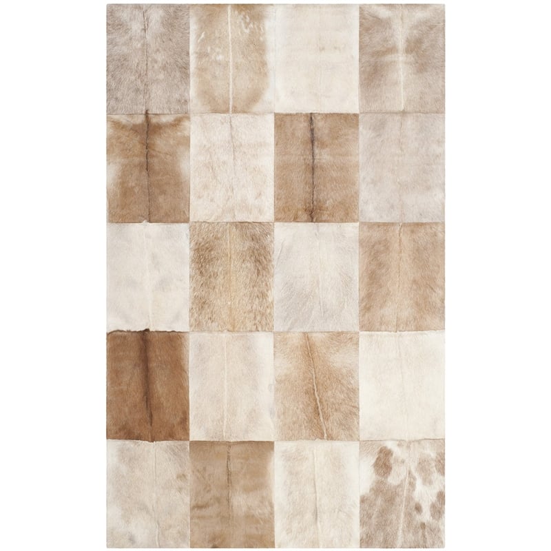 Safavieh Studio Leather 4' X 6' Hand Woven Leather Rug