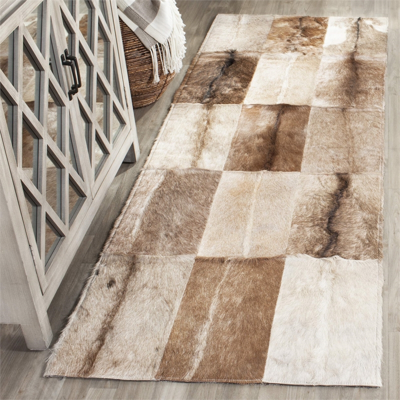 Safavieh Studio Leather 5' X 8' Hand Woven Leather Rug